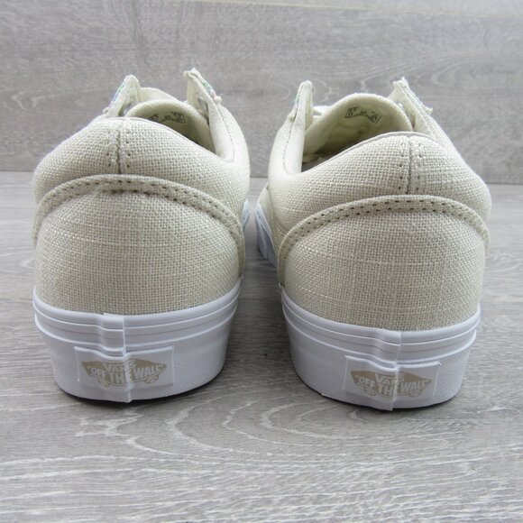 Vans Old Skool Linen Turtledove Mens Size 6.5 / Womens Size 8 NEW - Picture 9 of 14